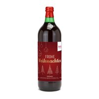Glühwein - Flasche grün mit Schraubverschluss 1 l