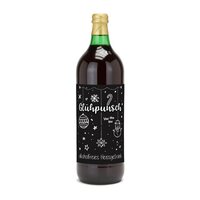 Glühpunsch alkoholfrei - Flasche grün mit Schraubverschluss 1 l