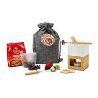 Geschenkset  Präsenteset Schokofondue im Beutel