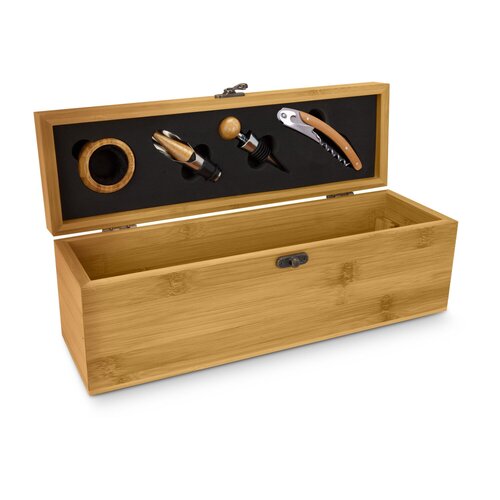 Geschenkset / Präsenteset: Wein in Bambuskiste