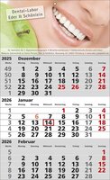 3 Monats-Wandkalender Standard 1 deutsch