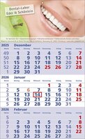 3 Monats-Wandkalender Standard 1 deutsch