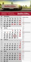 4 Monats-Wandkalender Memo deutsch