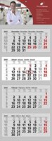 4-Block-Wandkalender Clever 4 4-sprachig