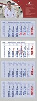 4-Block-Wandkalender Clever 4 4-sprachig