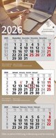 3 Monats-Wandkalender Premium 3 4-sprachig