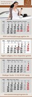 4 Monats-Wandkalender Premium 4 4-sprachig