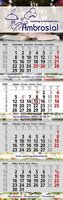 4-Block-Wandkalender Exclusiv 4 4-sprachig