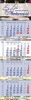 4-Block-Wandkalender Exclusiv 4 4-sprachig
