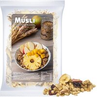 Müsli Knusper Früchte ca 60g Express Maxi-Tüte mit Etikett
