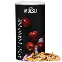 Müsli Apfel-Cranberry ca 160g Pappdose Medium