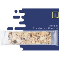 Bio Knusperriegel Cranberry-Mandel ca 25g Werbekarte