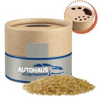 Gewürzmischung Rauch-Salz grob ca 75g Biologisch abbaubarer Eco Pappstreuer Mini