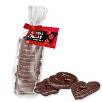Bio Lebkuchen Herzen-Brezeln-Sterne ca 200g Express Standbeutel Midi mit Schleife mit Werbekarte