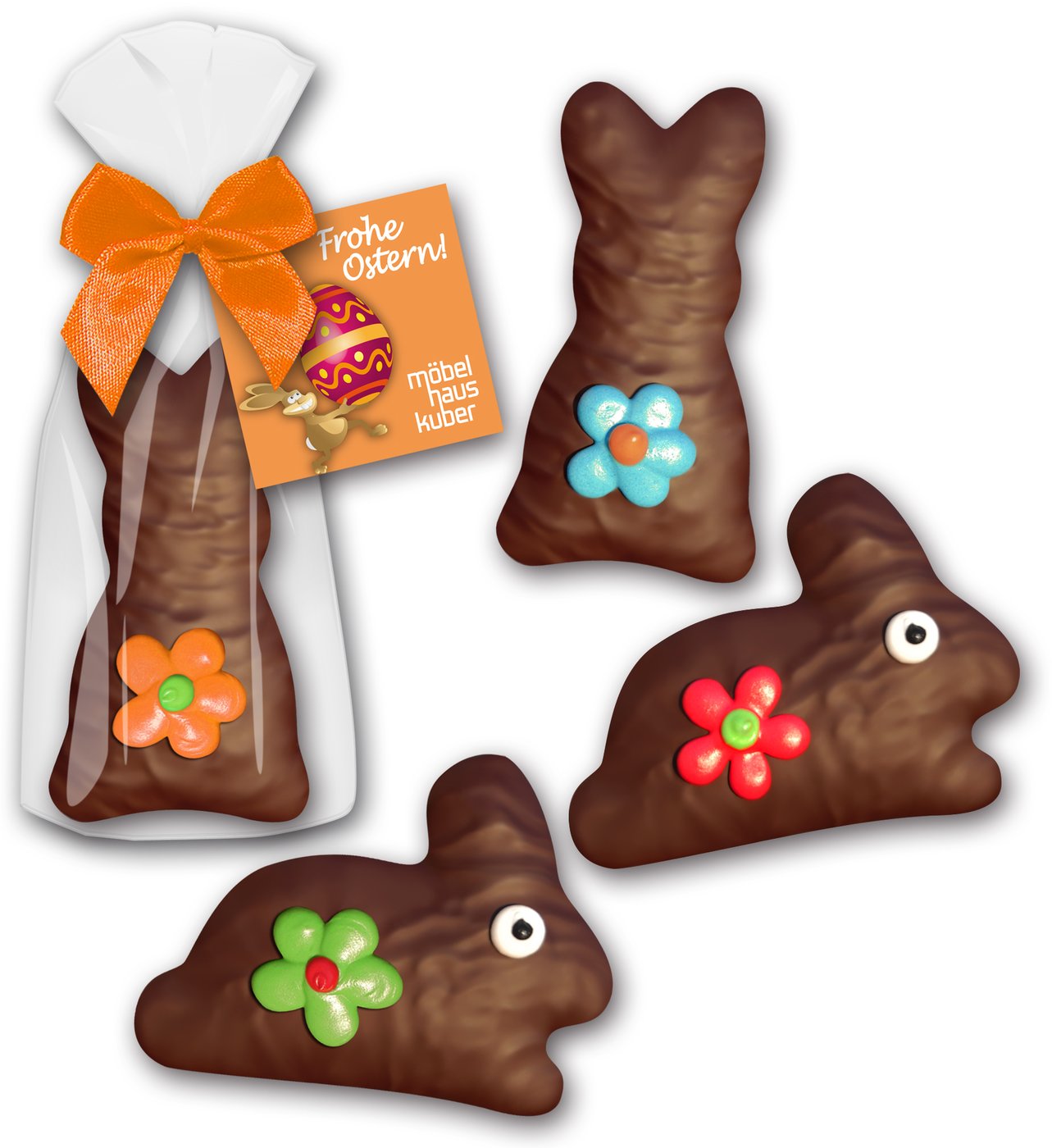 Honigosterbrot - Schokohasen mini