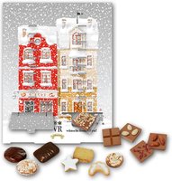 Schuber - Adventskalender mit Gebäck  Schokolade